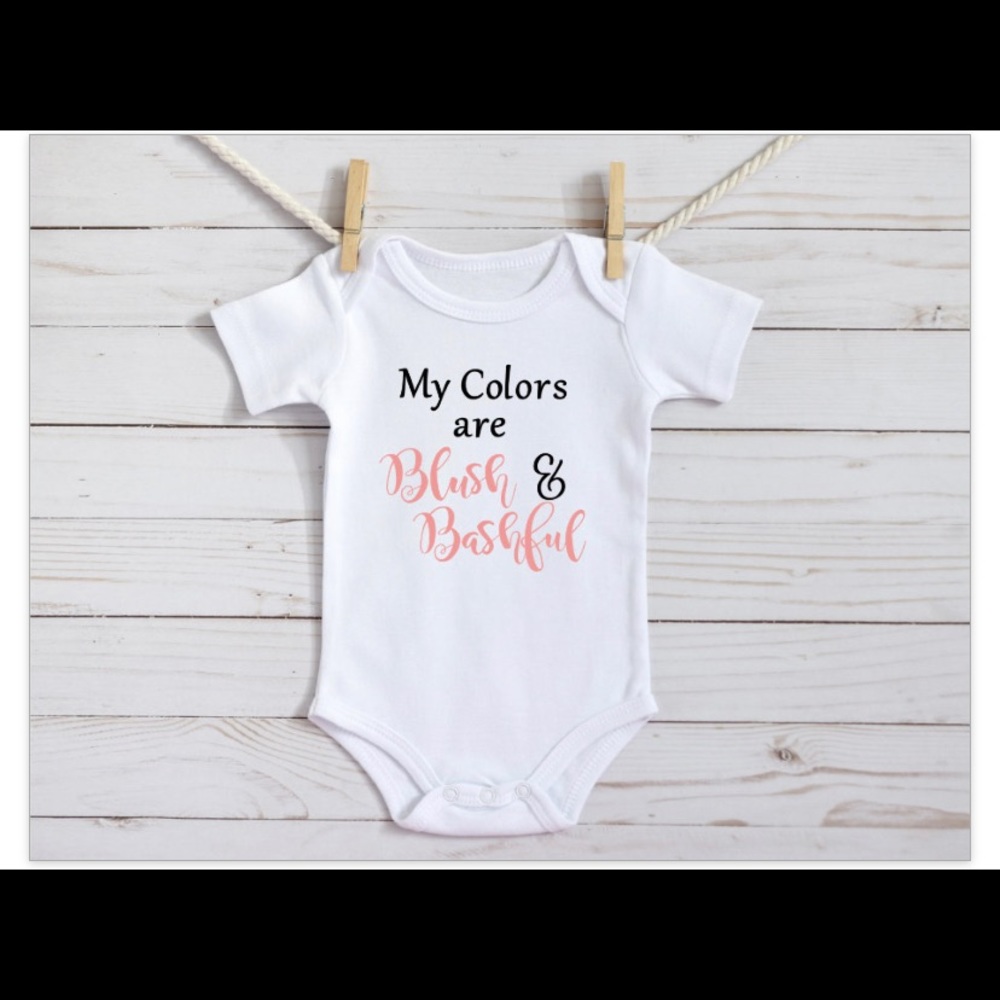 Blush and bashful | southern | onesie | boutique